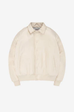 HEAVY HEART LEATHER JACKET WHITE