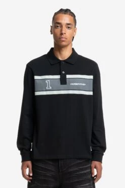 RUGBY LONGSLEEVE BLACK -Ralph Lauren Clothing Store 0017 AM 2025 03984Top