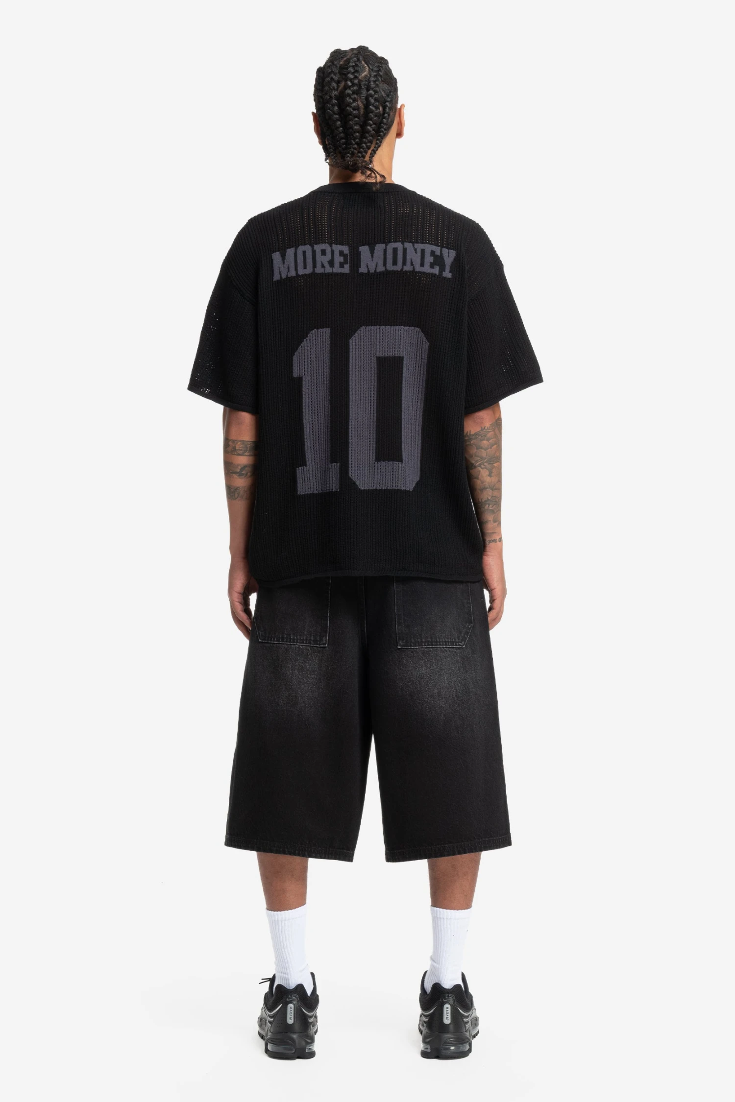 KNIT TEE JERSEY BLACK 6 KNIT TEE JERSEY BLACK - Image 6