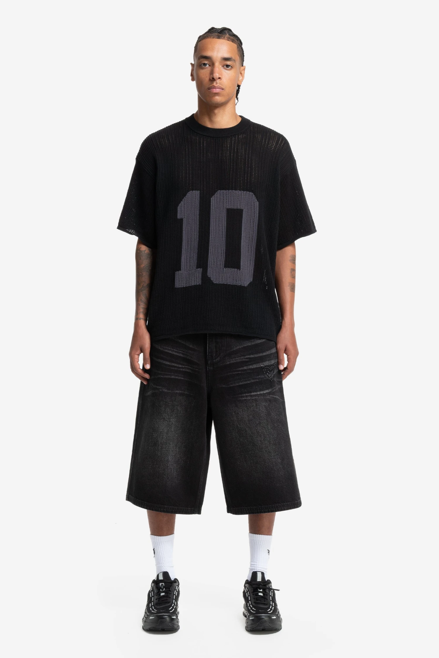 KNIT TEE JERSEY BLACK 3 KNIT TEE JERSEY BLACK - Image 3