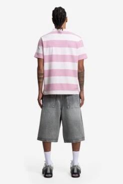 STRIPED POLO SHIRT PINK -Ralph Lauren Clothing Store 0056 AM 2025 03849