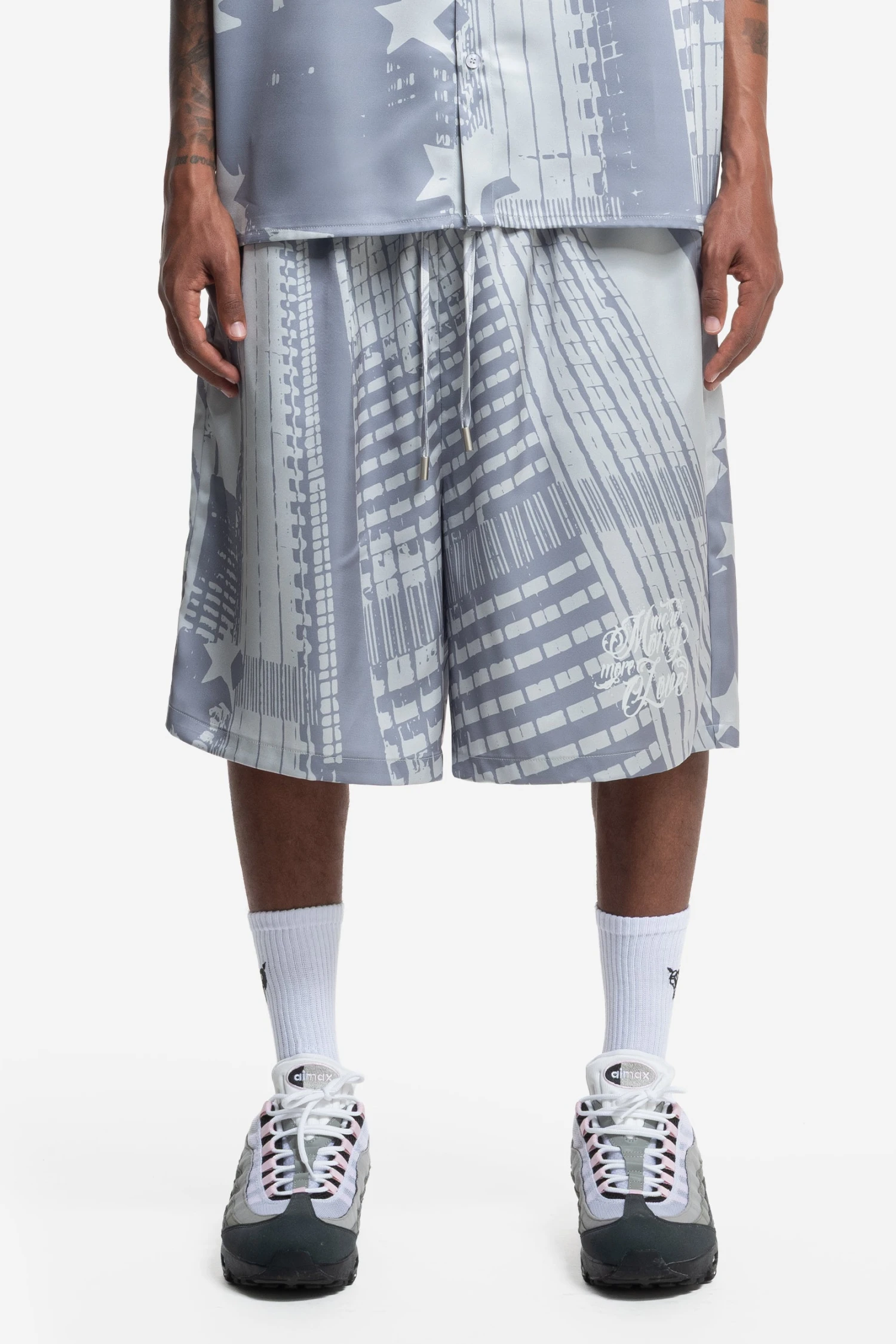 SATIN SHORTS WHITE 3 SATIN SHORTS WHITE - Image 3