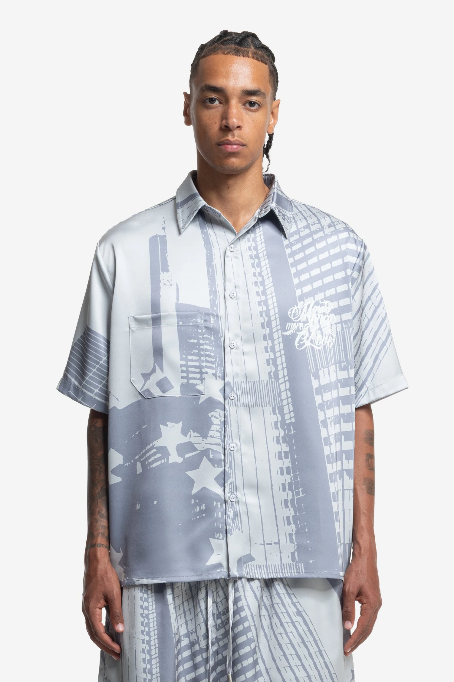 SATIN SHIRT WHITE 3 SATIN SHIRT WHITE - Image 3