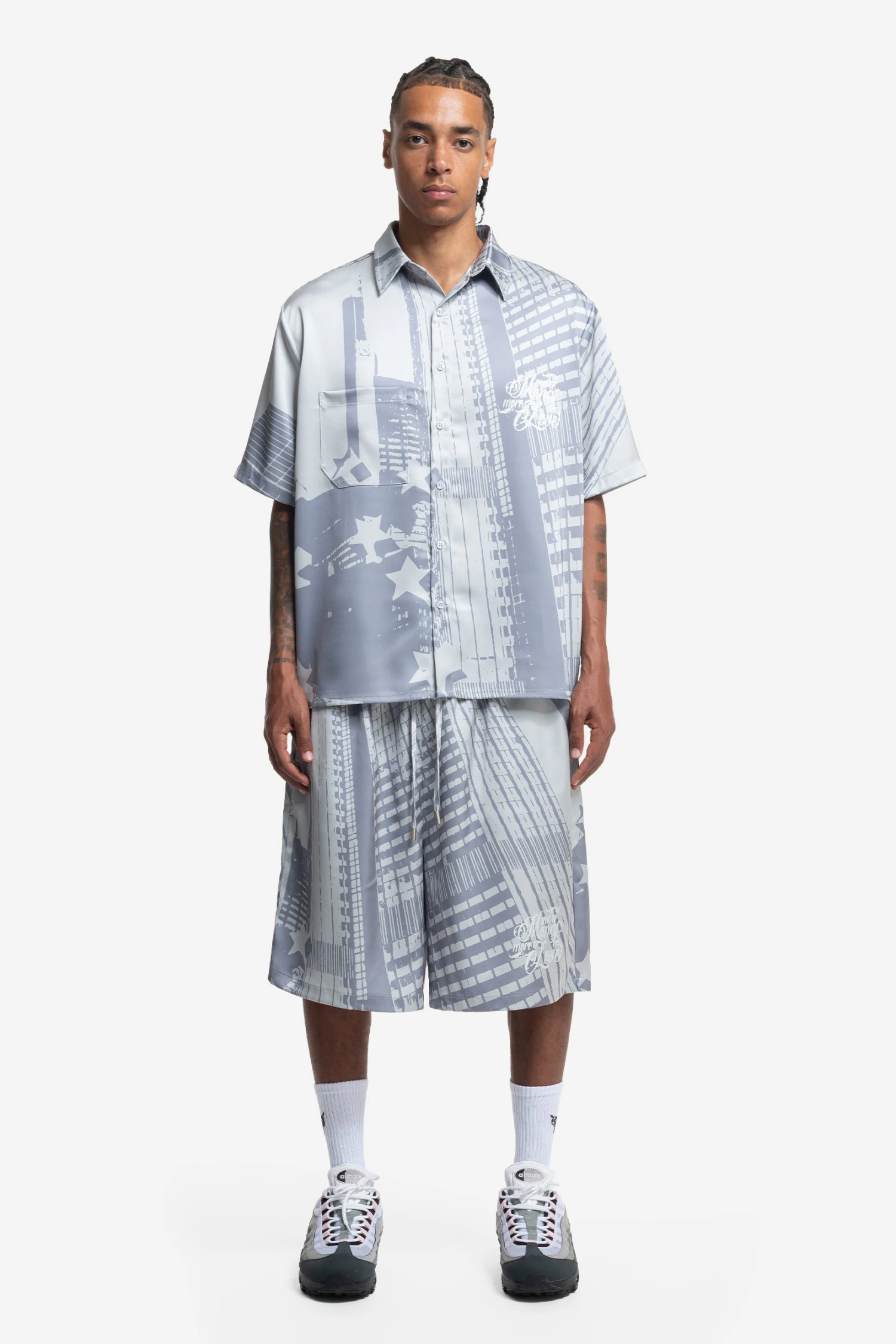 SATIN SHORTS WHITE 2 SATIN SHORTS WHITE - Image 2