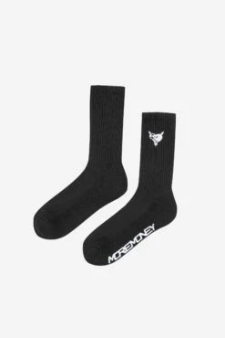 HEART LOGO SOCKS BLACK