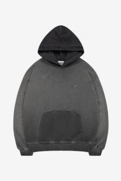 STACKS HOODIE OIL WASHED BLACK