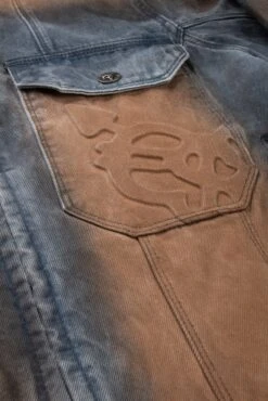 DIRT WASHED DENIM JACKET BLUE 8 DIRT WASHED DENIM JACKET BLUE -Ralph Lauren Clothing Store DIRTWASHEDDENIMJACKET 1