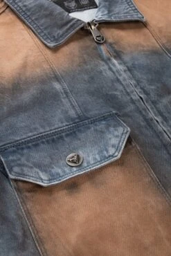 DIRT WASHED DENIM JACKET BLUE 7 DIRT WASHED DENIM JACKET BLUE -Ralph Lauren Clothing Store DIRTWASHEDDENIMJACKET 2