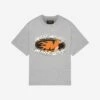 FLAMING M TEE GREY MELANGE