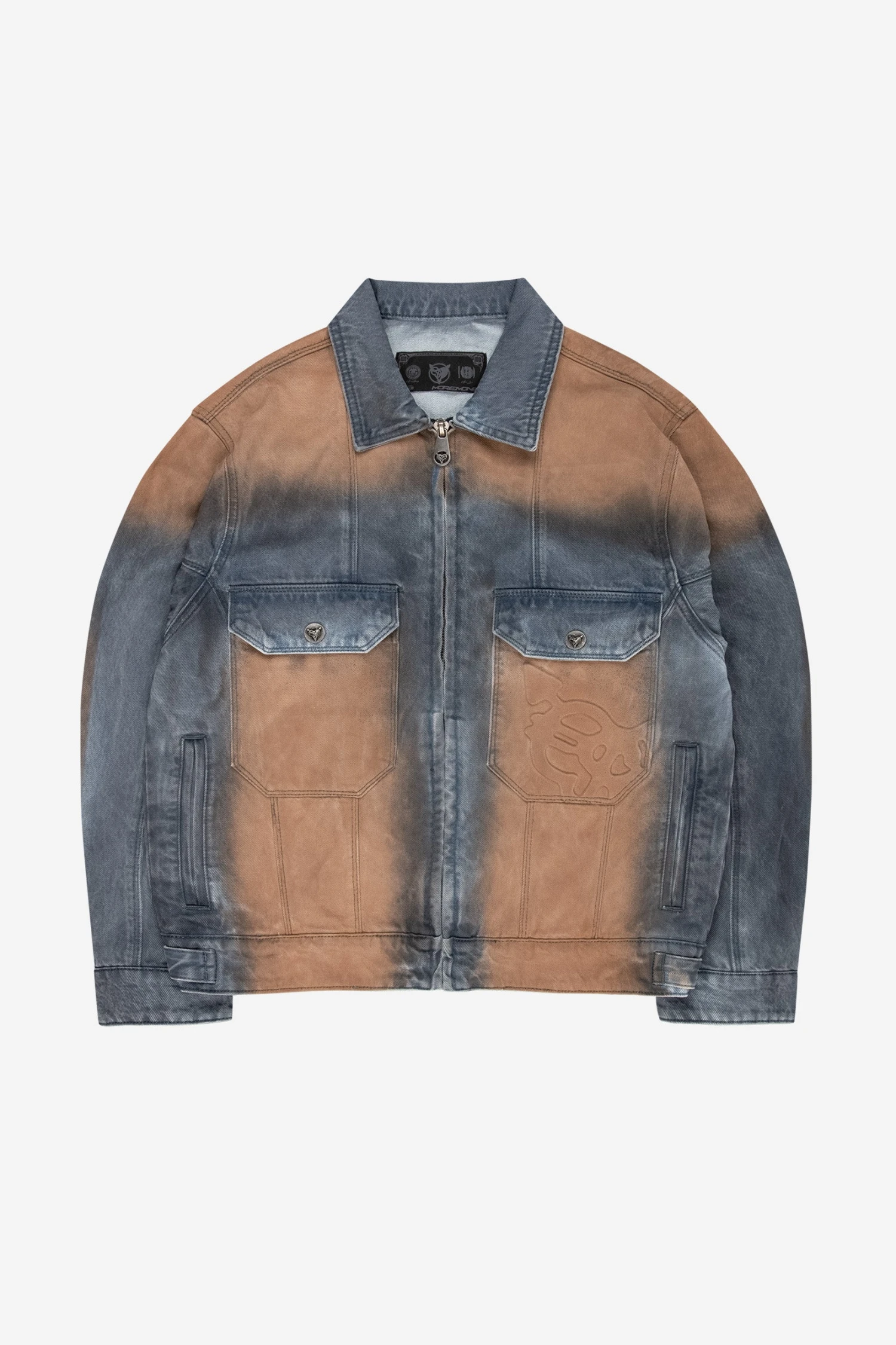 DIRT WASHED DENIM JACKET BLUE 1 DIRT WASHED DENIM JACKET BLUE