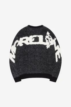 FURRY KNIT SWEATER BLACK -Ralph Lauren Clothing Store DSC 17256