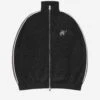 KNIT TRACK JACKET BLACK