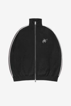 KNIT TRACK JACKET BLACK