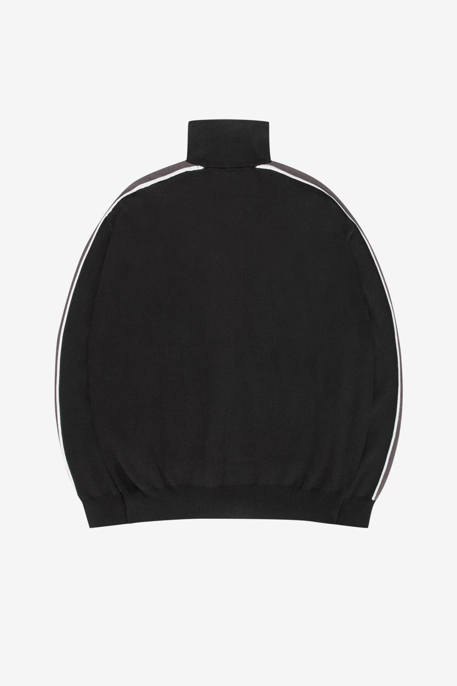 KNIT TRACK JACKET BLACK 4 KNIT TRACK JACKET BLACK - Image 4