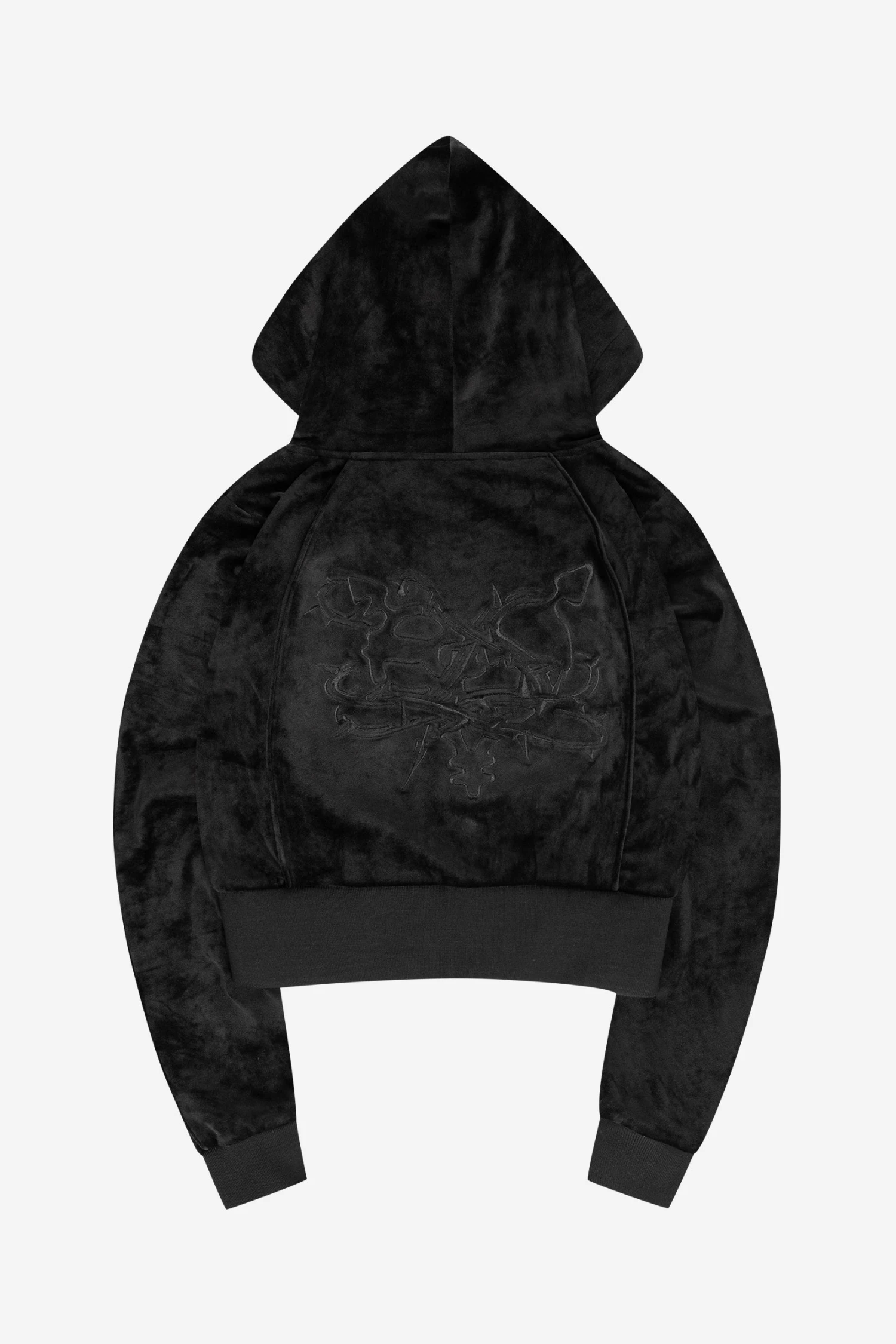 WOMEN'S VELOUR JACKET BLACK 7 WOMEN'S VELOUR JACKET BLACK - Image 7