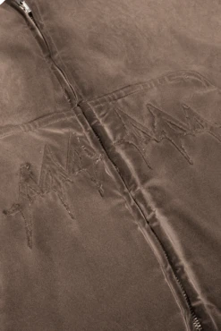 OIL WASHED PUFFER JACKET BROWN -Ralph Lauren Clothing Store DSC 17522