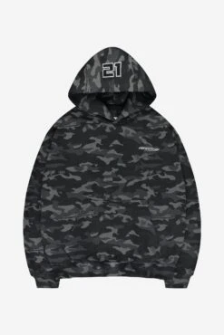 CAMO HOODIE BLACK