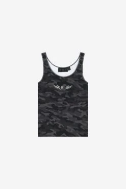 CAMO GIRLS TANKTOP BLACK