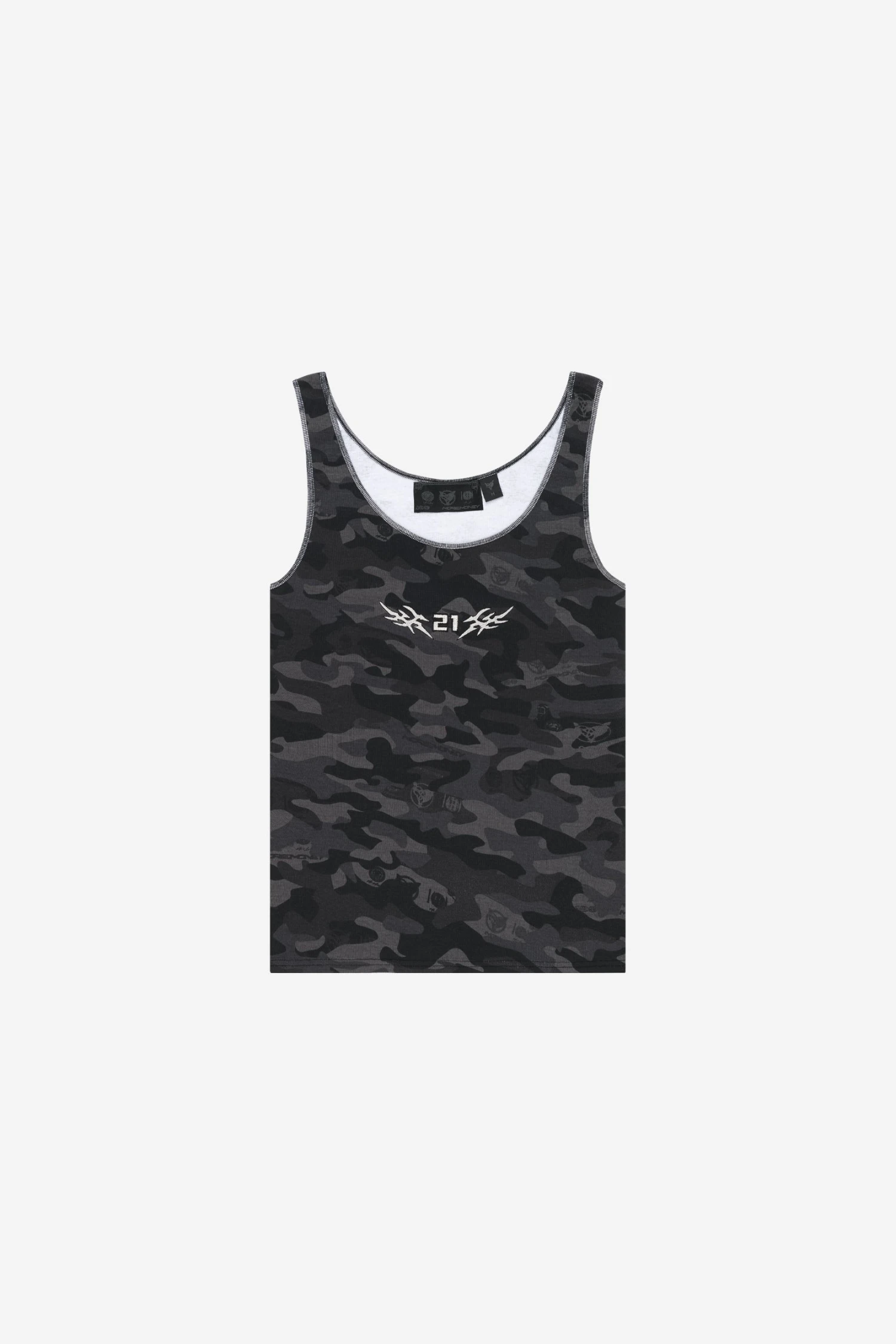 CAMO GIRLS TANKTOP BLACK 1 CAMO GIRLS TANKTOP BLACK