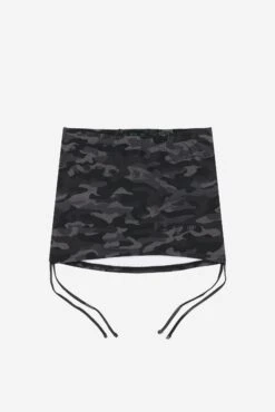 CAMO STRINGS SKIRT BLACK