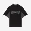 SPLIT TEE BLACK GREY
