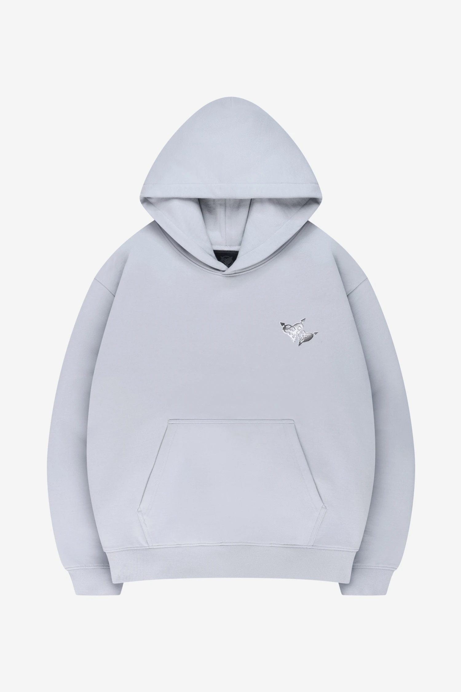 CHROME HOODIE GREY 1 CHROME HOODIE GREY