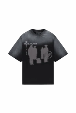 LOST BOND TEE BLACK SPRAY WASHED