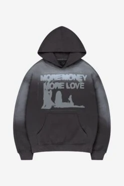 WET DREAM HOODIE DARK GREY WASHED