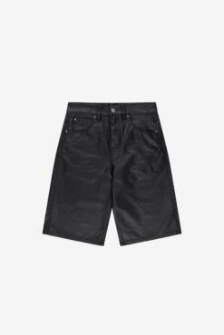 DISTINCTIVE COATED JORTS BLACK