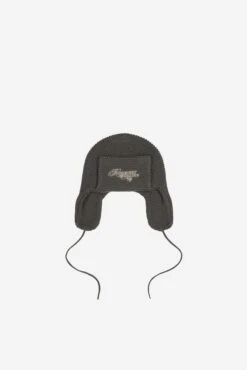 TRAPPER HAT KNIT DARKGREY