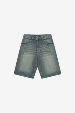 DOUBLE STITCH JORTS BLUE WASHED