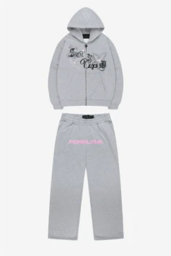 CUPID ZIP + MORE LOVE JOGGER GREY MELAN