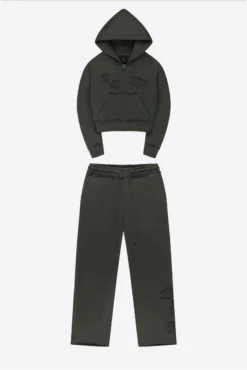 RAW EDGE GIRLS ZIP MUD + RAW EDGE GIRLS JOGGER MUD