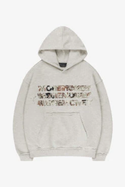 MONEY CALLING FLATLOOK HOODIE GREY MELANGE
