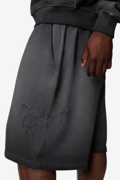 HEART PATCHED SHORTS GREY -Ralph Lauren Clothing Store HEARTPATCHEDSHORTSGREY 5