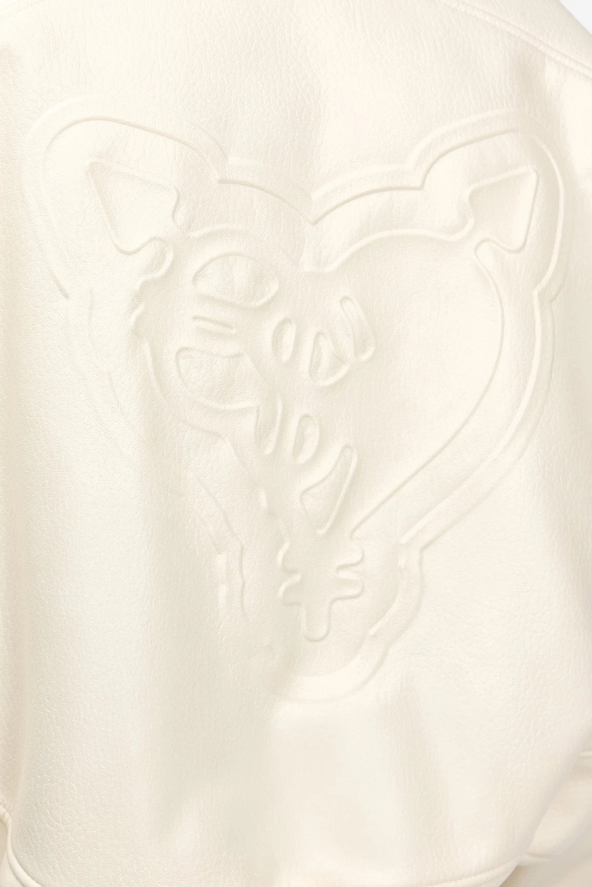 HEAVY HEART LEATHER JACKET WHITE 6 HEAVY HEART LEATHER JACKET WHITE - Image 6