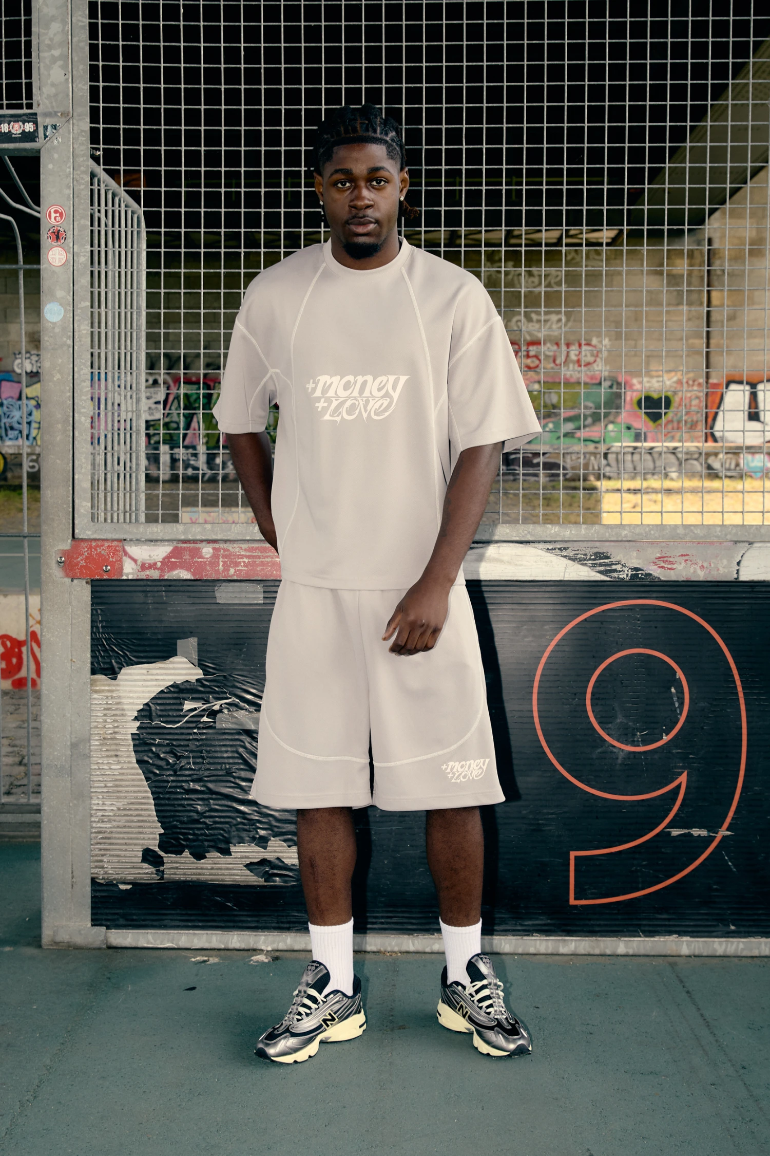 FLATLOCK SHORTS LIGHT GREY 2 FLATLOCK SHORTS LIGHT GREY - Image 2