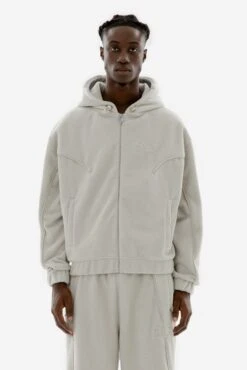 STAR WREATH FLEECE ZIP LIGHT GREY -Ralph Lauren Clothing Store STARWREATHFLEECEZIPWASHEDULTIMATEGRAY 4 512df279 a20e 49d0 a76b c5d155808f64