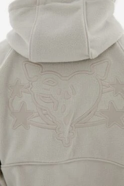 STAR WREATH FLEECE ZIP LIGHT GREY -Ralph Lauren Clothing Store STARWREATHFLEECEZIPWASHEDULTIMATEGRAY 6 f4cab149 51f6 4679 a8b9 8534882dd05a