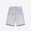 RHINESTONE CARPENTER JORTS BLUE