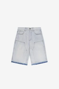 RHINESTONE CARPENTER JORTS BLUE