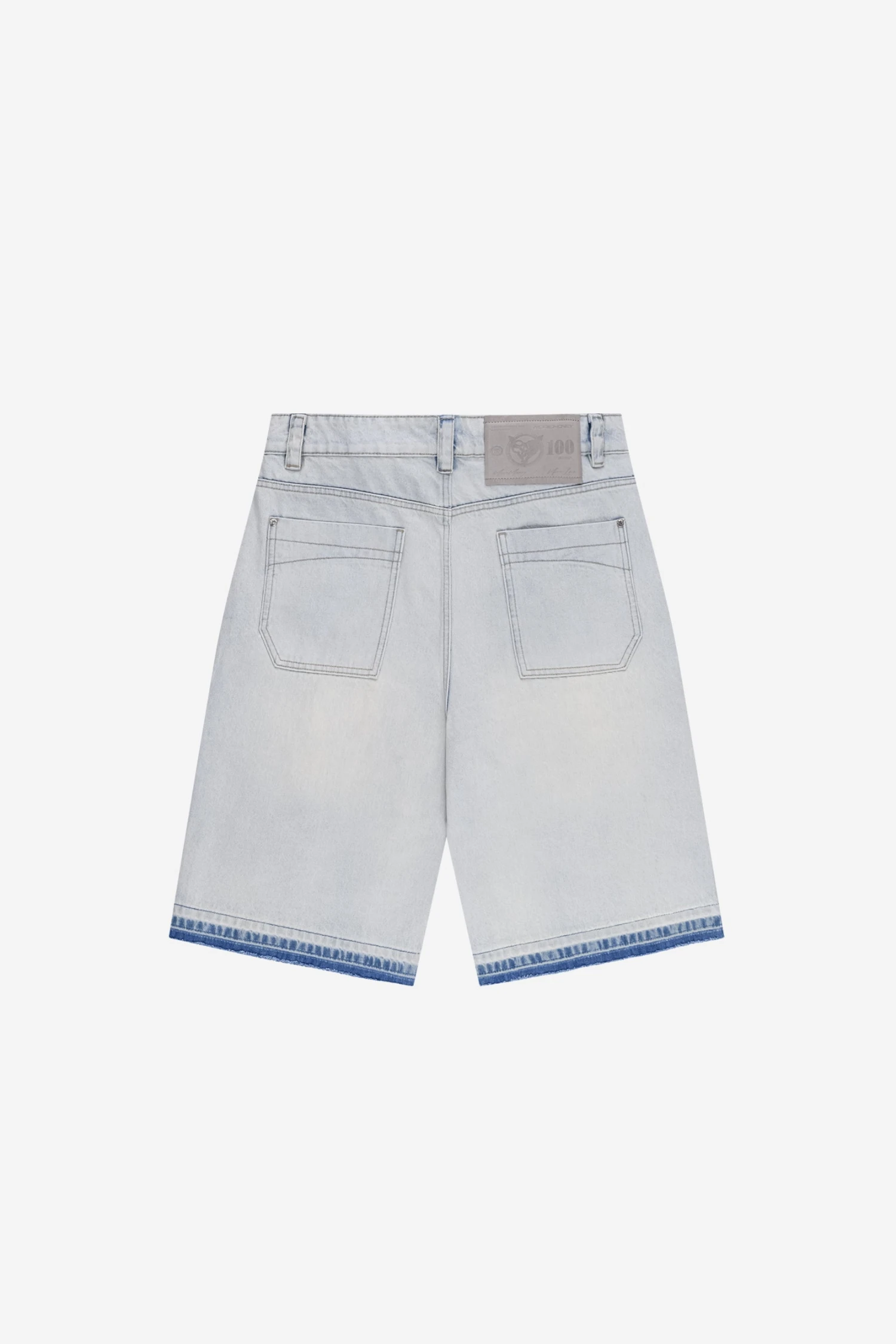 RHINESTONE CARPENTER JORTS BLUE 3 RHINESTONE CARPENTER JORTS BLUE - Image 3