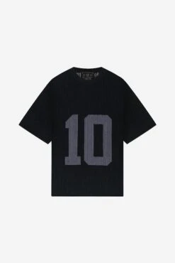 KNIT TEE JERSEY BLACK