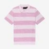 STRIPED POLO SHIRT PINK