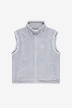 HEAVY HEART FLEECE VEST ULTIMATE GREY