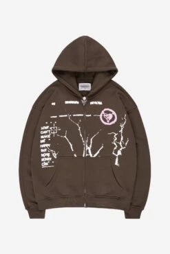 MONEY ROOTED ZIP BROWN