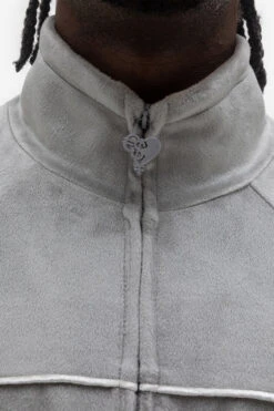 VELOUR JACKET GREY 10 VELOUR JACKET GREY -Ralph Lauren Clothing Store VELOURJACKETGREY 5