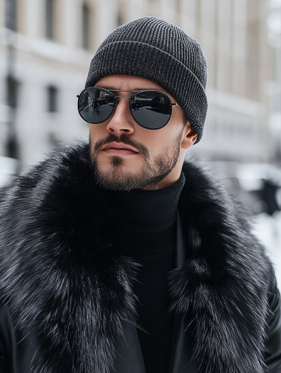 Front Page -Ralph Lauren Clothing Store black knitted hat for men for winter