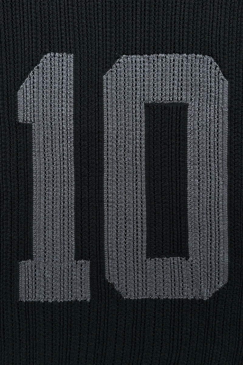 KNIT TEE JERSEY BLACK 7 KNIT TEE JERSEY BLACK - Image 7