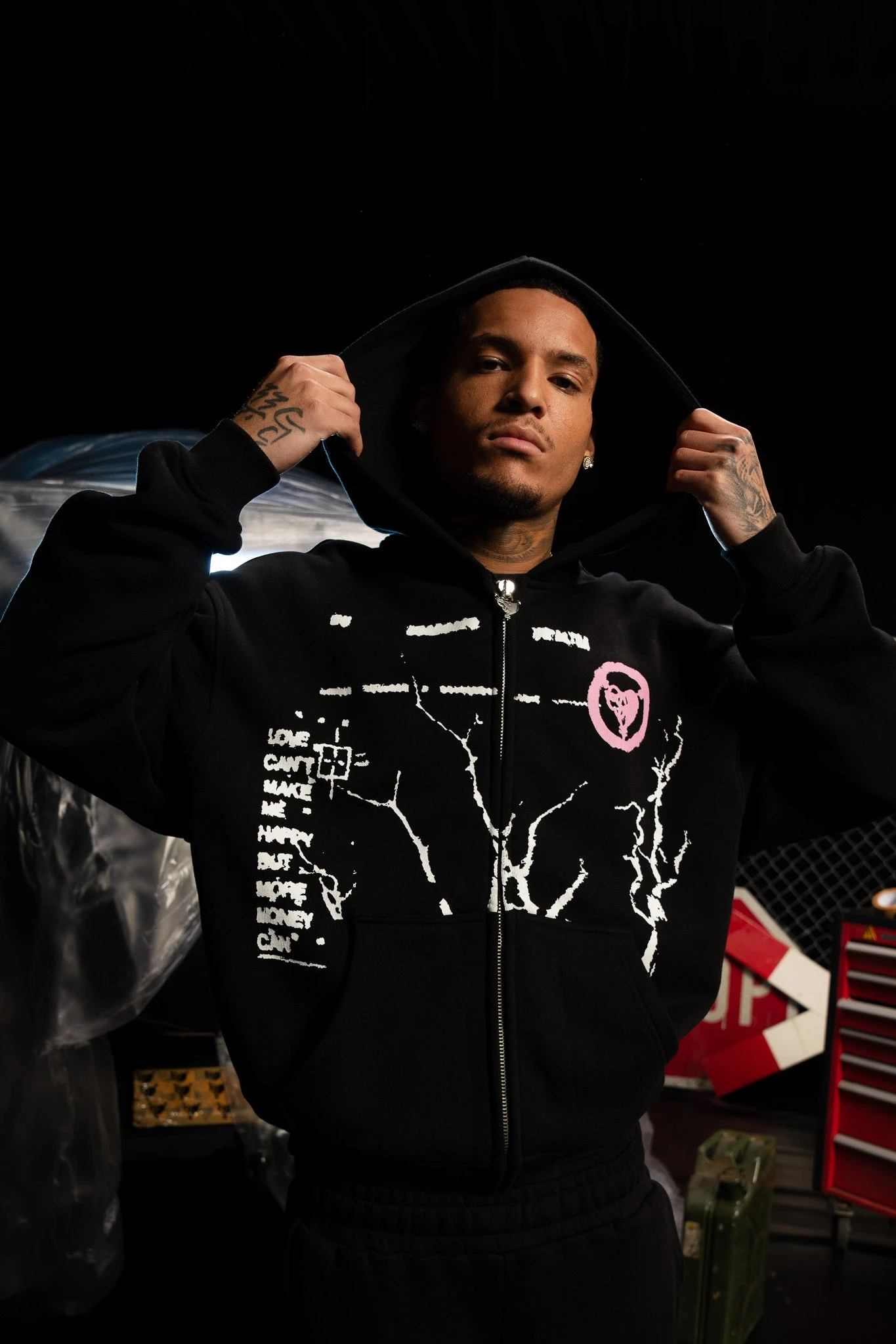 MONEY ROOTED ZIP BLACK 2 MONEY ROOTED ZIP BLACK - Image 2